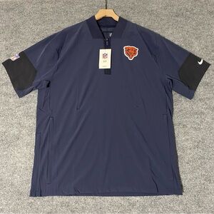 Nike On Field Chicago Bears Coaches Team Short Sleeve Mens Large Jacket NWT